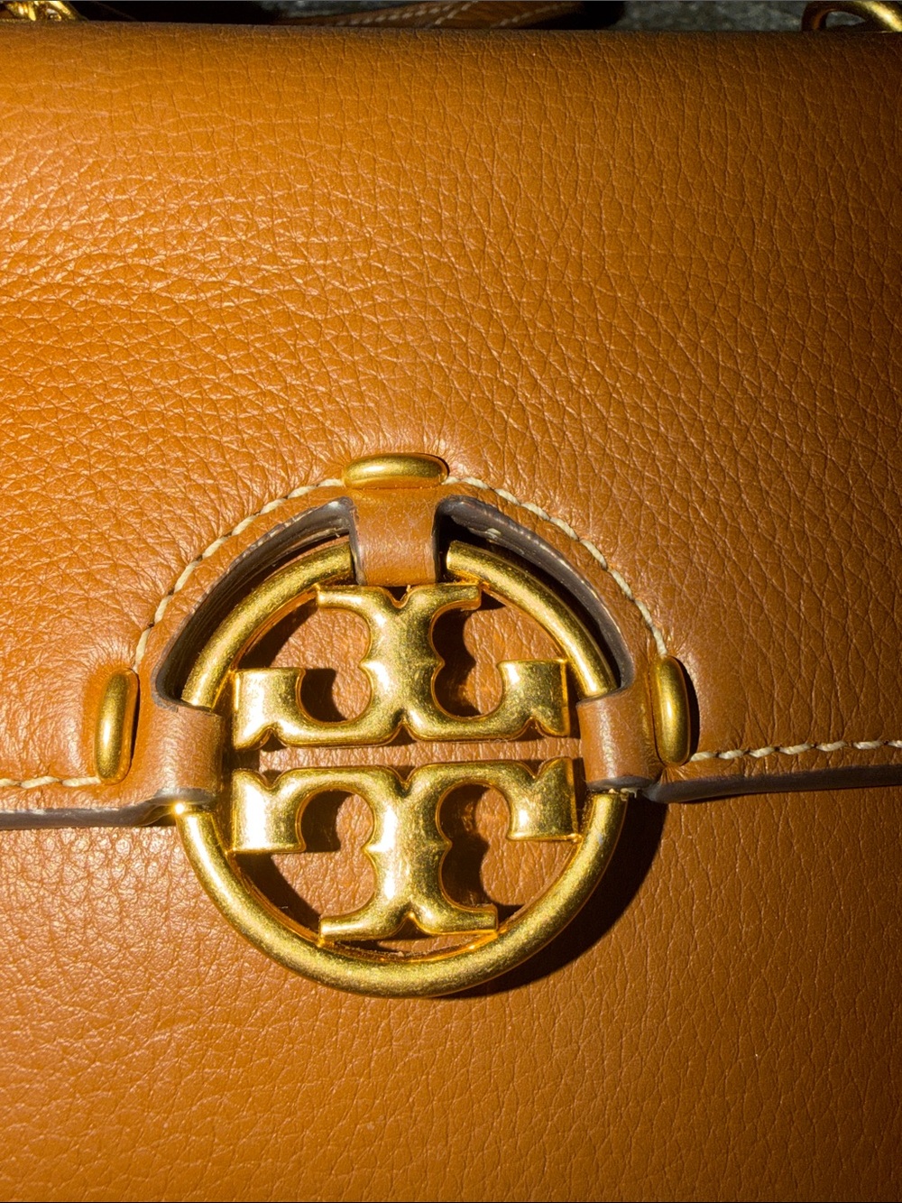 Tory Burch Miller Small Convertible Shoulder Bag – Cognac/Saddle - Picture 6 of 10